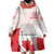 Personalized Canada Archery Wearable Blanket Hoodie Maple Leaf Canadian Flag