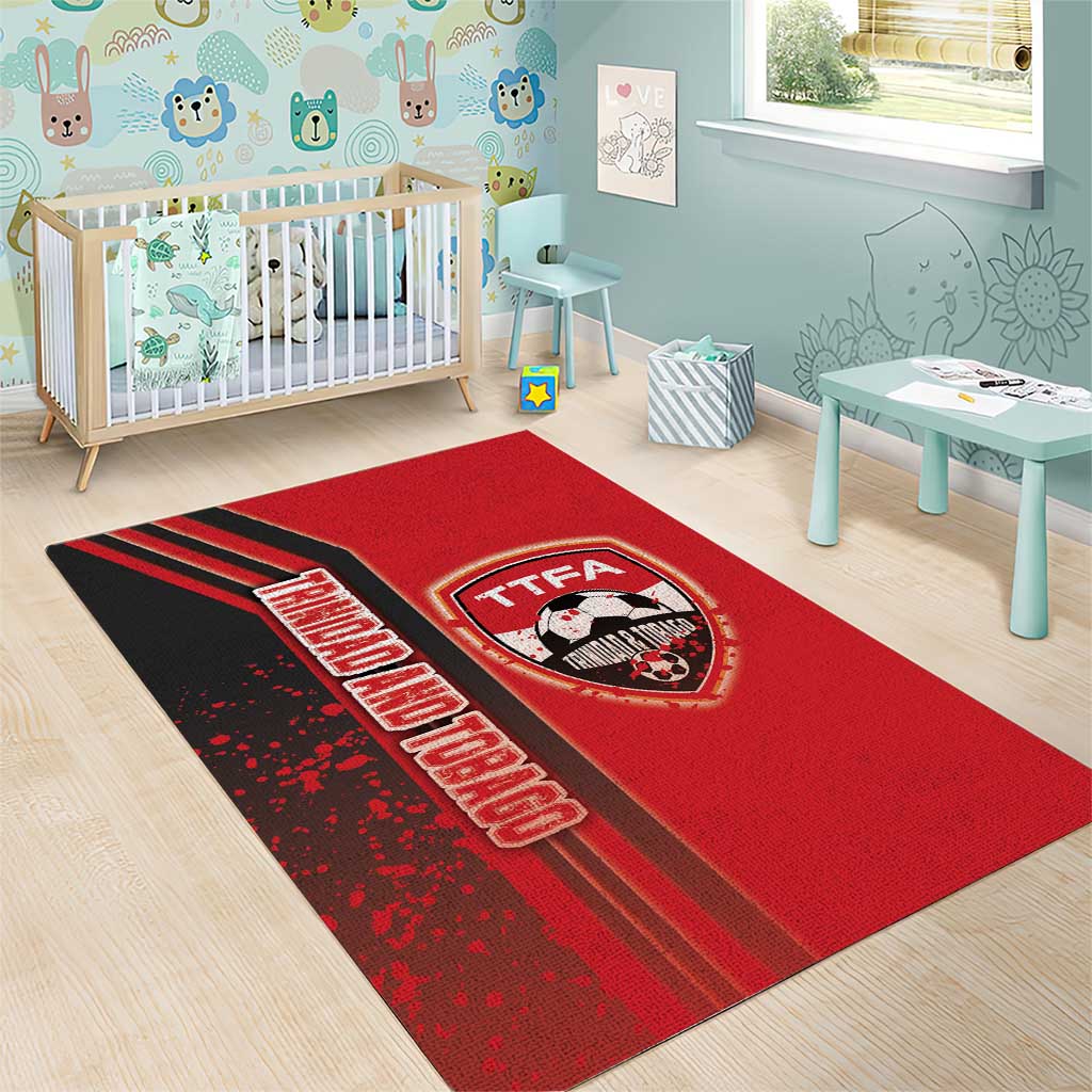 Trinidad and Tobago Football Area Rug Soca Warriors Soccer - Road To Champion