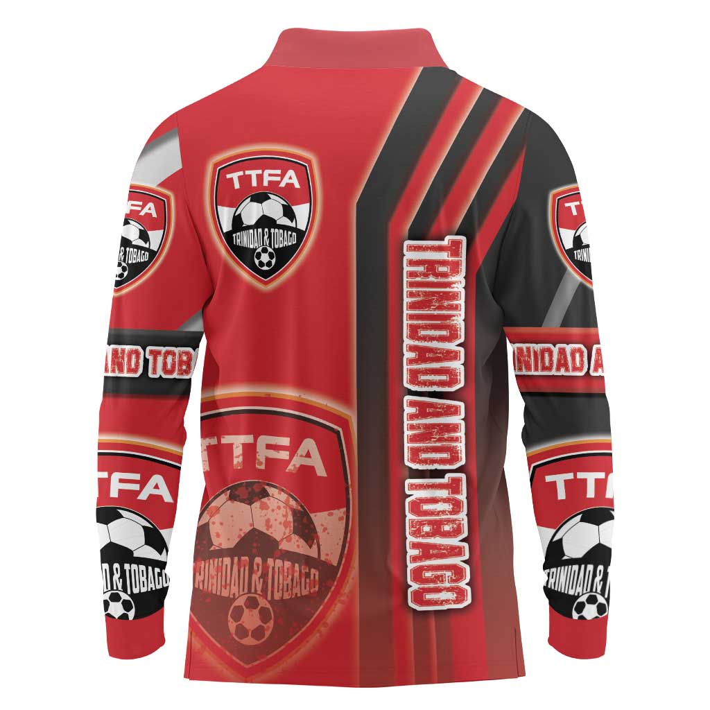 Trinidad and Tobago Football Long Sleeve Polo Shirt Soca Warriors Soccer - Road To Champion