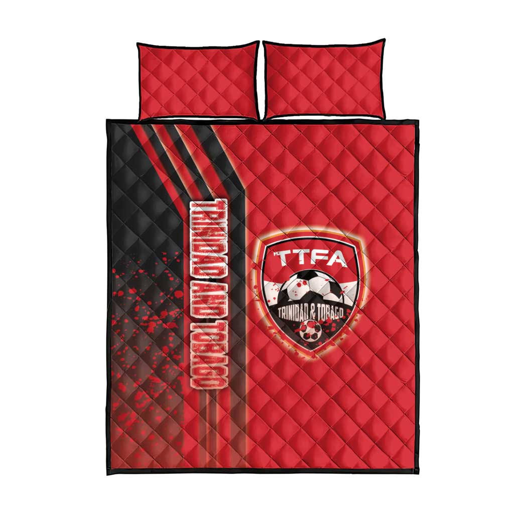 Trinidad and Tobago Football Quilt Bed Set Soca Warriors Soccer - Road To Champion