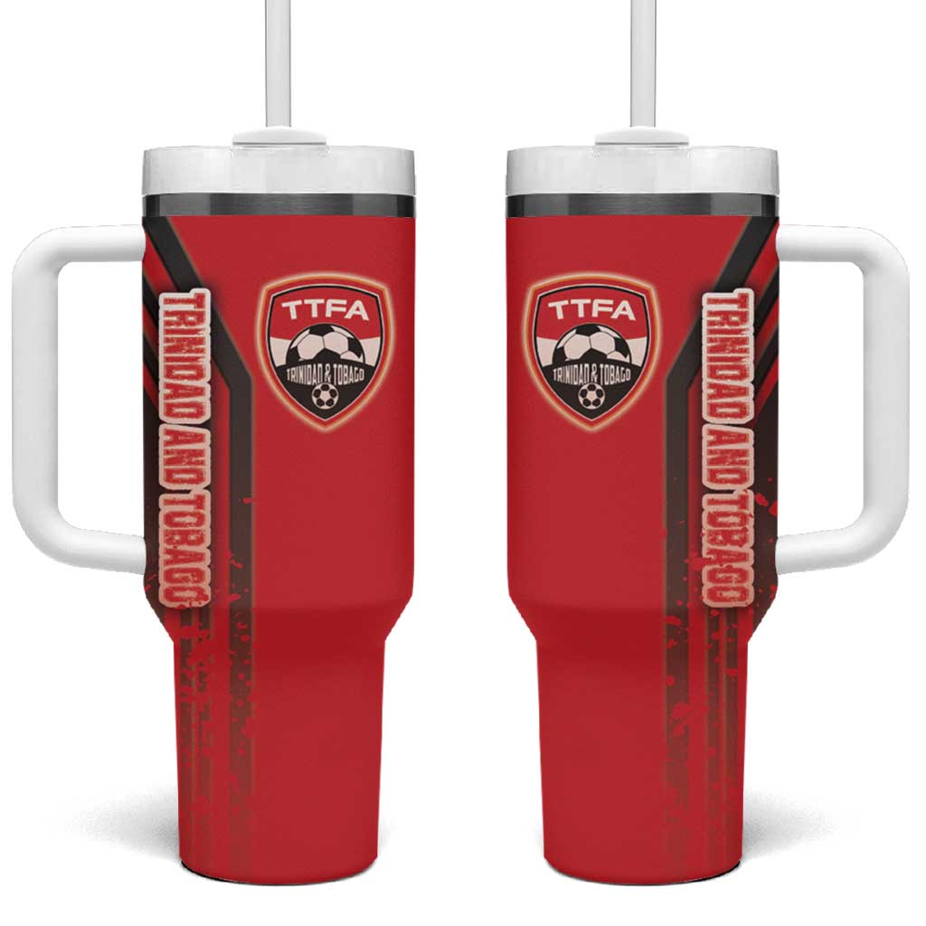 Trinidad and Tobago Football Tumbler With Handle Soca Warriors Soccer - Road To Champion