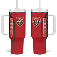 Trinidad and Tobago Football Tumbler With Handle Soca Warriors Soccer - Road To Champion