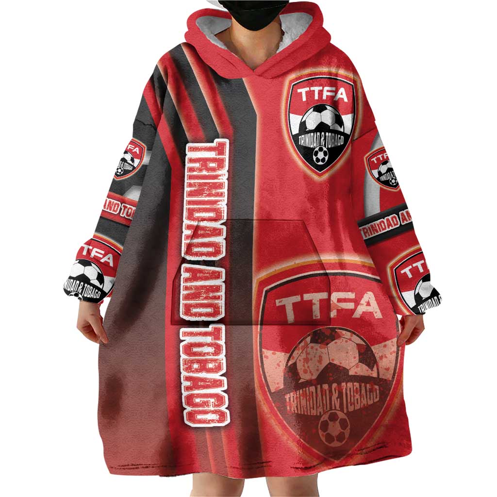 Trinidad and Tobago Football Wearable Blanket Hoodie Soca Warriors Soccer - Road To Champion
