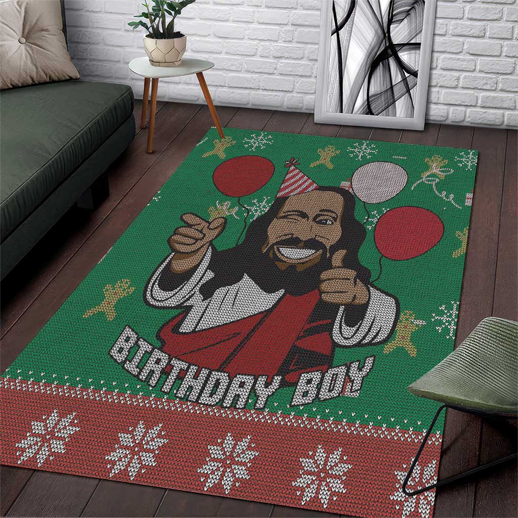 Birthday Boy Jesus Area Rug African Christian - Wonder Print Shop