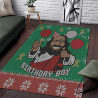 Birthday Boy Jesus Area Rug African Christian - Wonder Print Shop
