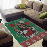 Birthday Boy Jesus Area Rug African Christian - Wonder Print Shop