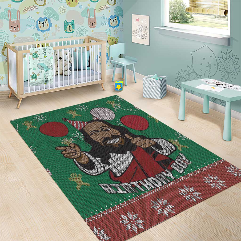 Birthday Boy Jesus Area Rug African Christian - Wonder Print Shop