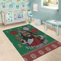 Birthday Boy Jesus Area Rug African Christian - Wonder Print Shop