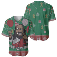 Birthday Boy Jesus Baseball Jersey African Christian - Wonder Print Shop