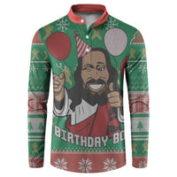 Birthday Boy Jesus Button Sweatshirt African Christian - Wonder Print Shop
