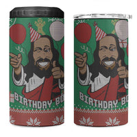 Birthday Boy Jesus 4 in 1 Can Cooler Tumbler African Christian - Wonder Print Shop