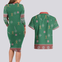 Birthday Boy Jesus Couples Matching Long Sleeve Bodycon Dress and Hawaiian Shirt African Christian - Wonder Print Shop