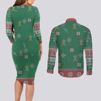 Birthday Boy Jesus Couples Matching Long Sleeve Bodycon Dress and Long Sleeve Button Shirt African Christian - Wonder Print Shop