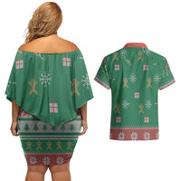 Birthday Boy Jesus Couples Matching Off Shoulder Short Dress and Hawaiian Shirt African Christian - Wonder Print Shop