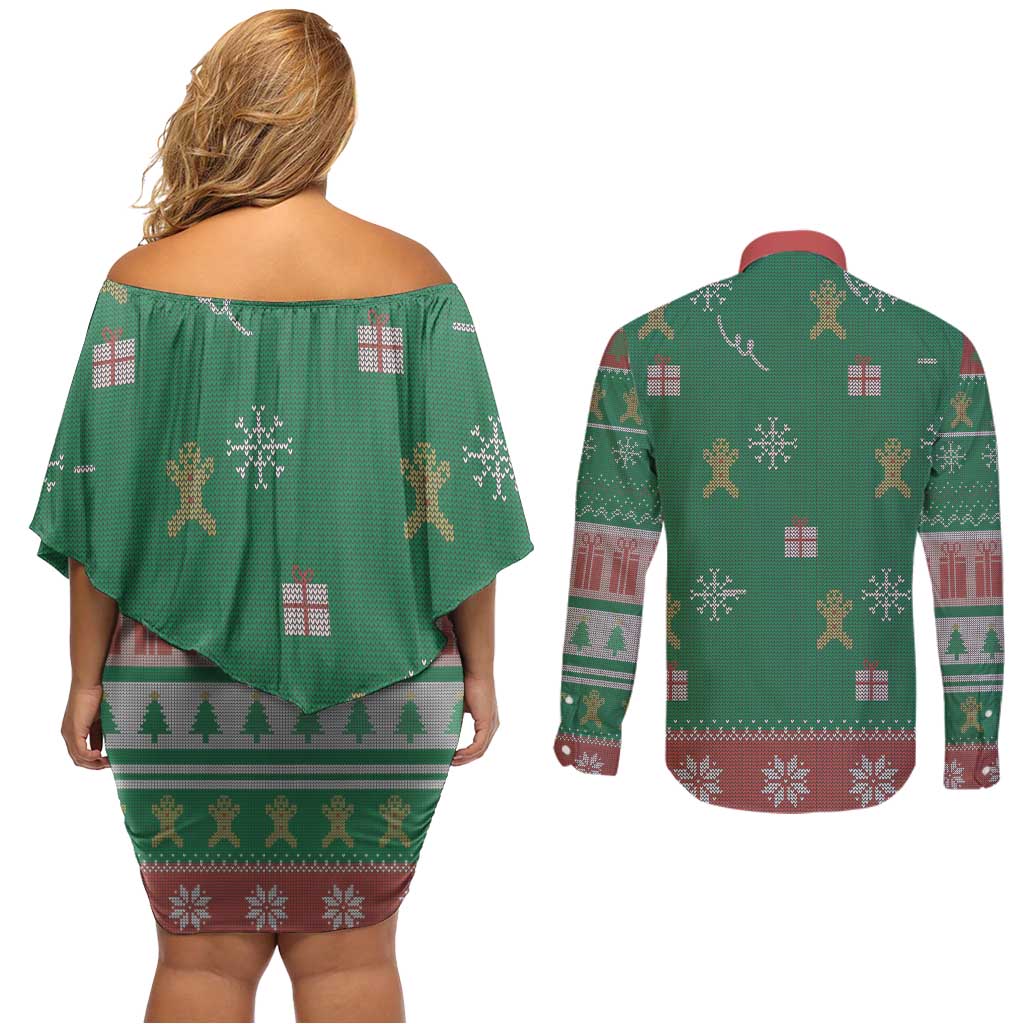 Birthday Boy Jesus Couples Matching Off Shoulder Short Dress and Long Sleeve Button Shirt African Christian - Wonder Print Shop