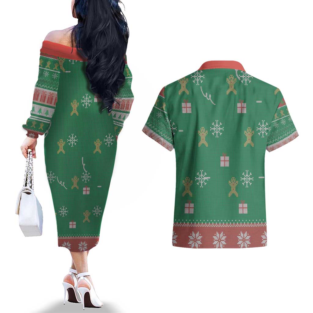 Birthday Boy Jesus Couples Matching Off The Shoulder Long Sleeve Dress and Hawaiian Shirt African Christian - Wonder Print Shop