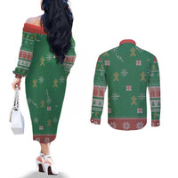 Birthday Boy Jesus Couples Matching Off The Shoulder Long Sleeve Dress and Long Sleeve Button Shirt African Christian