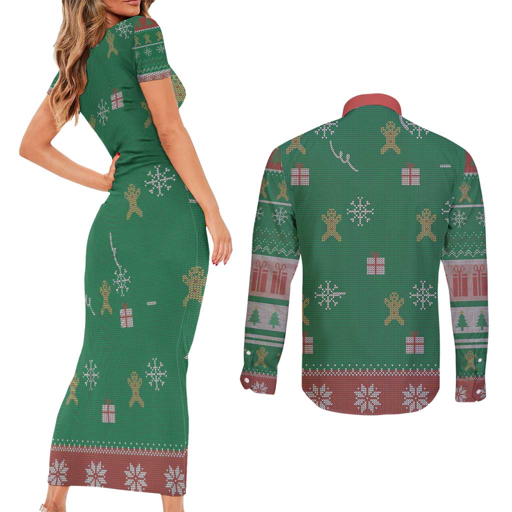 Birthday Boy Jesus Couples Matching Short Sleeve Bodycon Dress and Long Sleeve Button Shirt African Christian - Wonder Print Shop