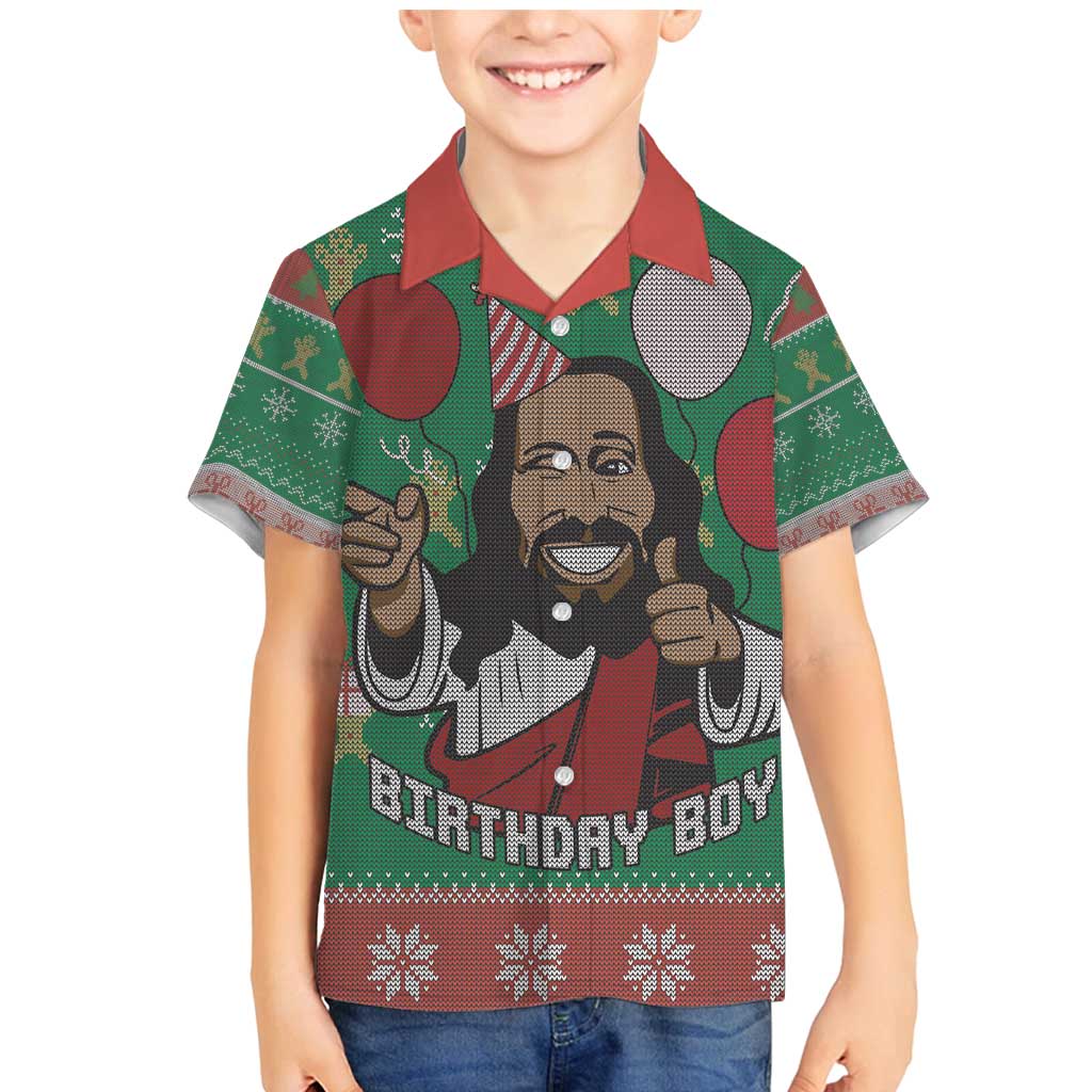Birthday Boy Jesus Family Matching Mermaid Dress and Hawaiian Shirt African Christian - Wonder Print Shop
