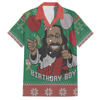 Birthday Boy Jesus Family Matching Short Sleeve Bodycon Dress and Hawaiian Shirt African Christian - Wonder Print Shop