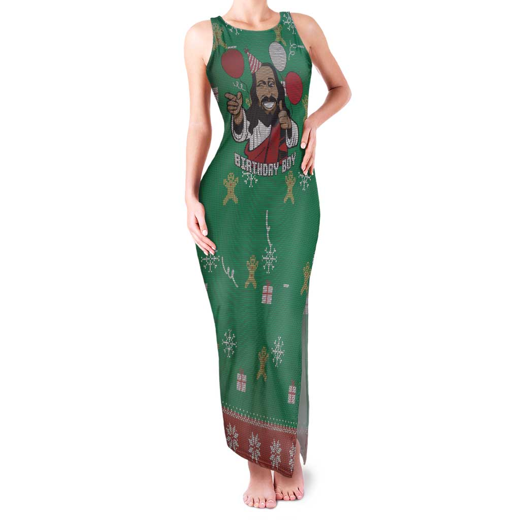 Birthday Boy Jesus Family Matching Tank Maxi Dress and Hawaiian Shirt African Christian - Wonder Print Shop