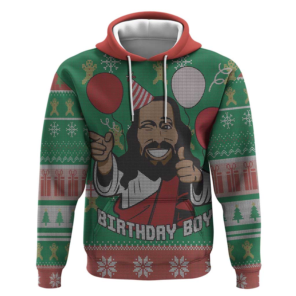 Birthday Boy Jesus Hoodie African Christian - Wonder Print Shop
