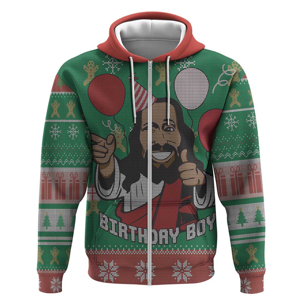 Birthday Boy Jesus Hoodie African Christian - Wonder Print Shop