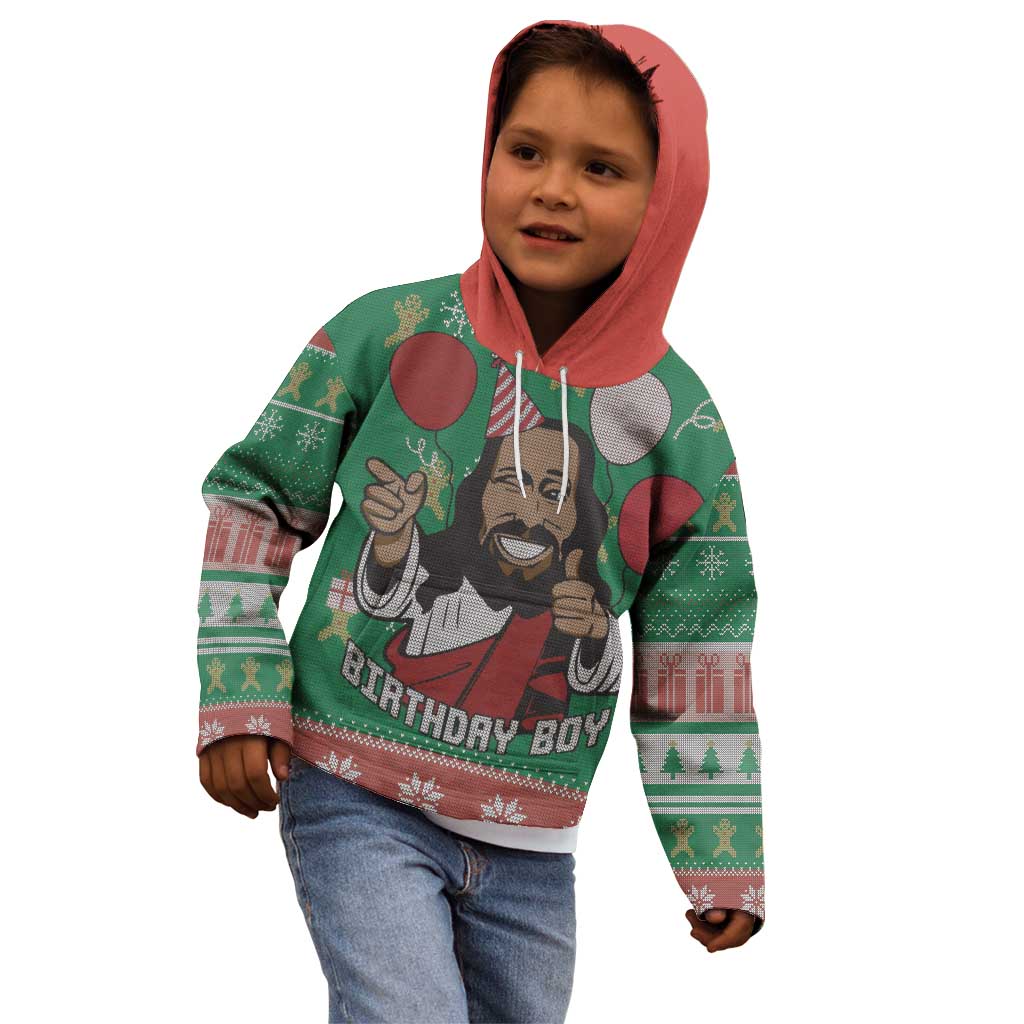 Birthday Boy Jesus Kid Hoodie African Christian - Wonder Print Shop