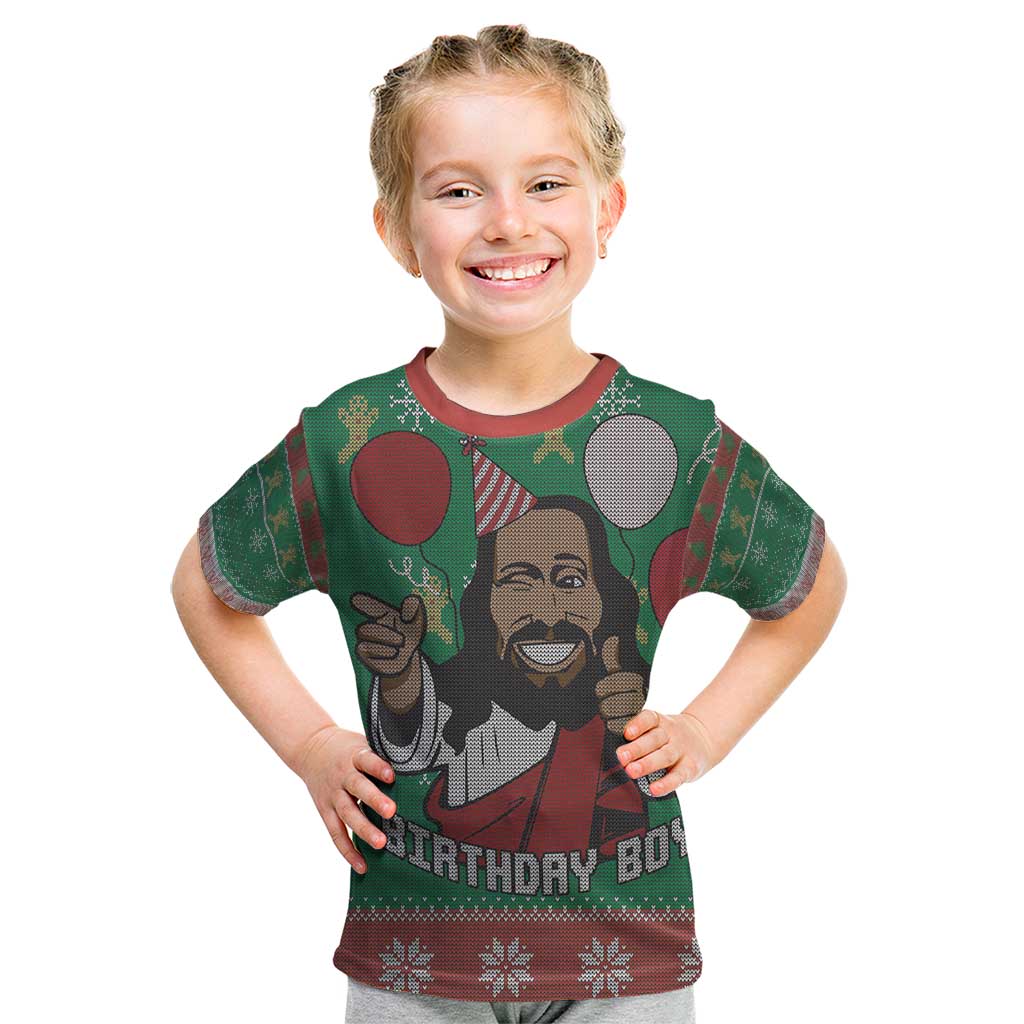 Birthday Boy Jesus Kid T Shirt African Christian - Wonder Print Shop
