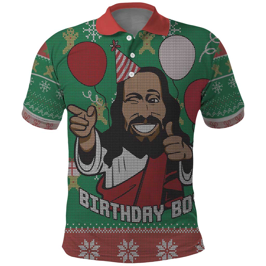 Birthday Boy Jesus Polo Shirt African Christian - Wonder Print Shop