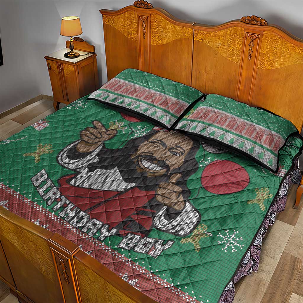 Birthday Boy Jesus Quilt Bed Set African Christian - Wonder Print Shop