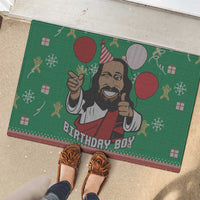 Birthday Boy Jesus Rubber Doormat African Christian - Wonder Print Shop