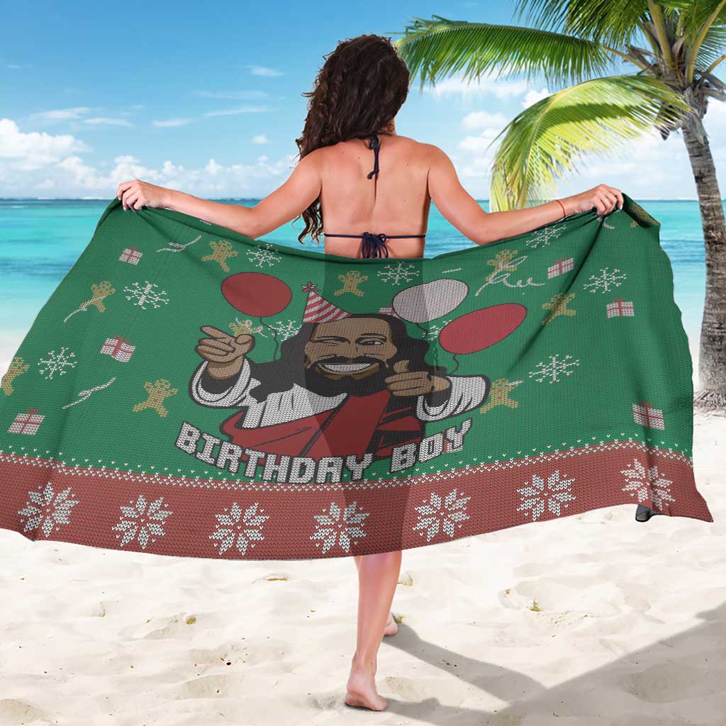 Birthday Boy Jesus Sarong African Christian - Wonder Print Shop
