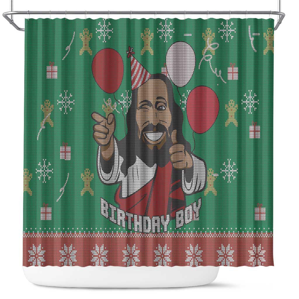 Birthday Boy Jesus Shower Curtain African Christian