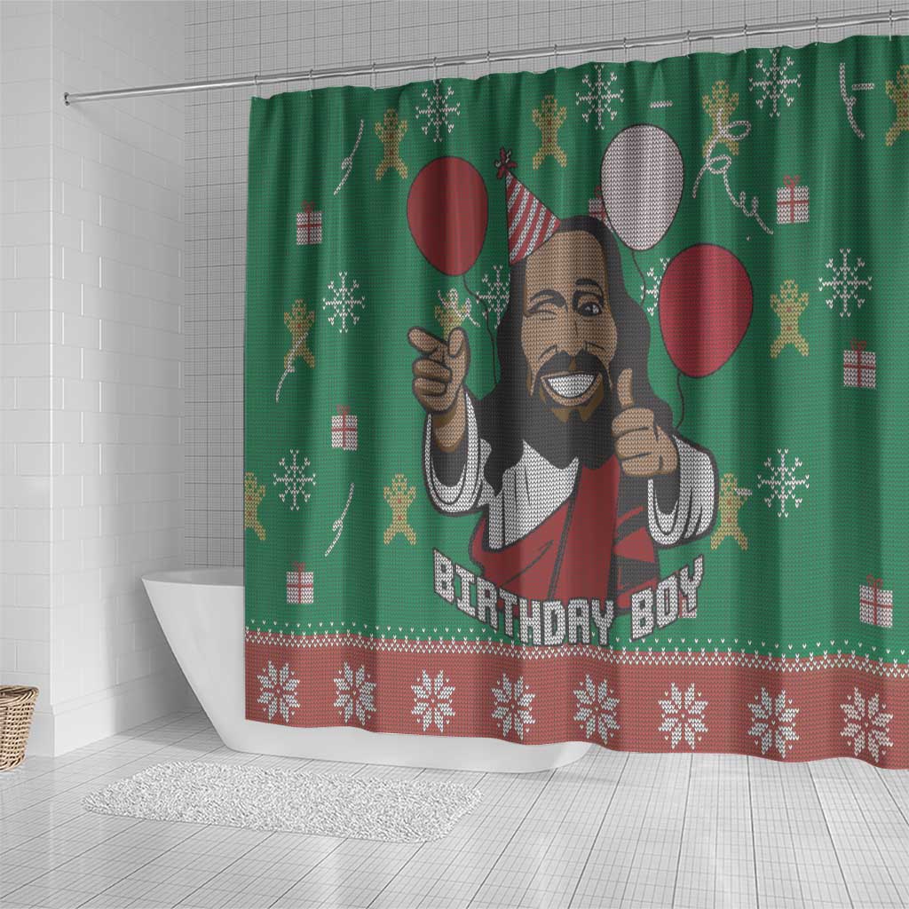 Birthday Boy Jesus Shower Curtain African Christian