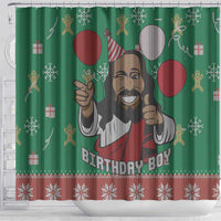 Birthday Boy Jesus Shower Curtain African Christian