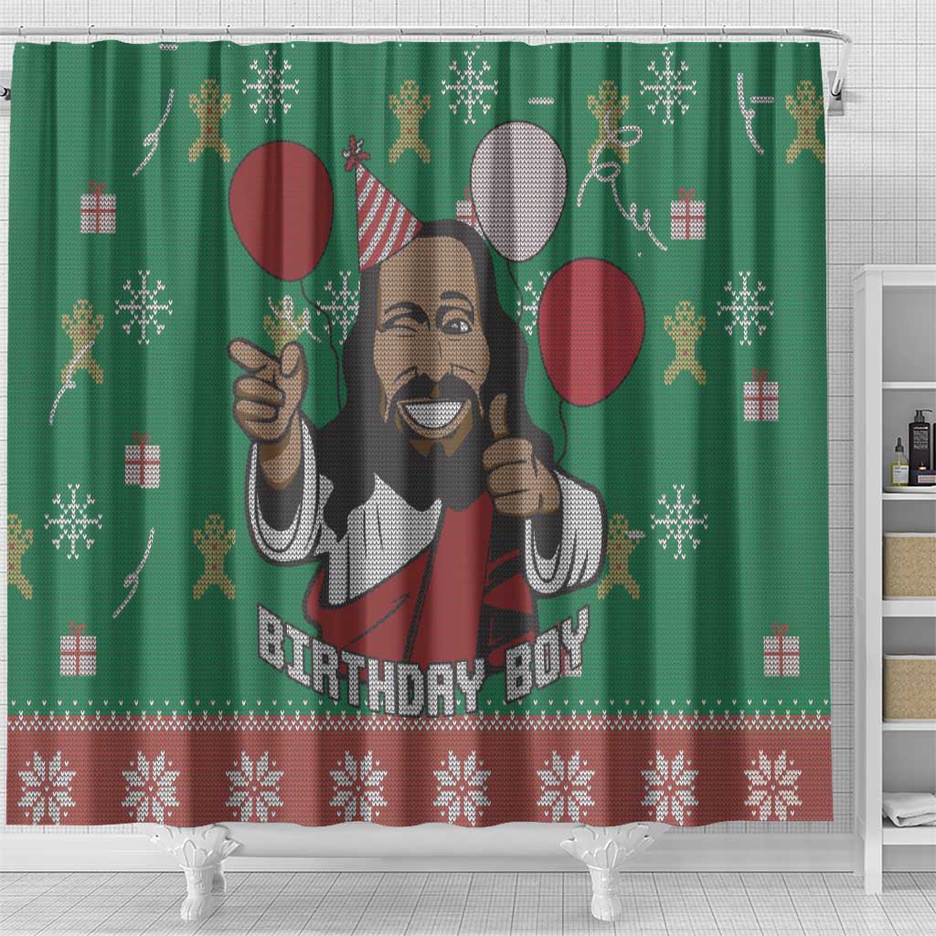Birthday Boy Jesus Shower Curtain African Christian
