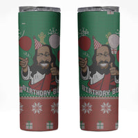 Birthday Boy Jesus Skinny Tumbler African Christian - Wonder Print Shop