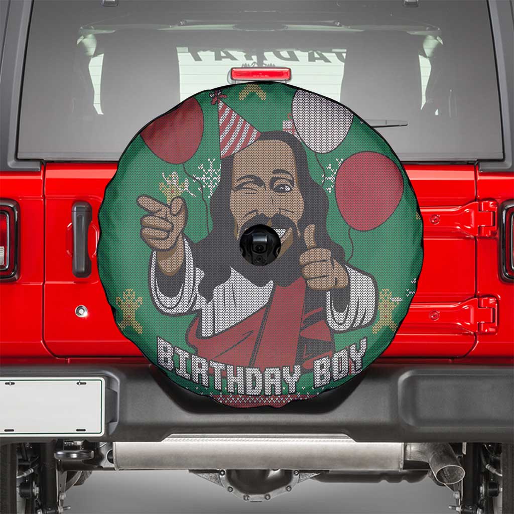 Birthday Boy Jesus Spare Tire Cover African Christian - Wonder Print Shop