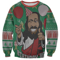 Birthday Boy Jesus Sweatshirt African Christian - Wonder Print Shop
