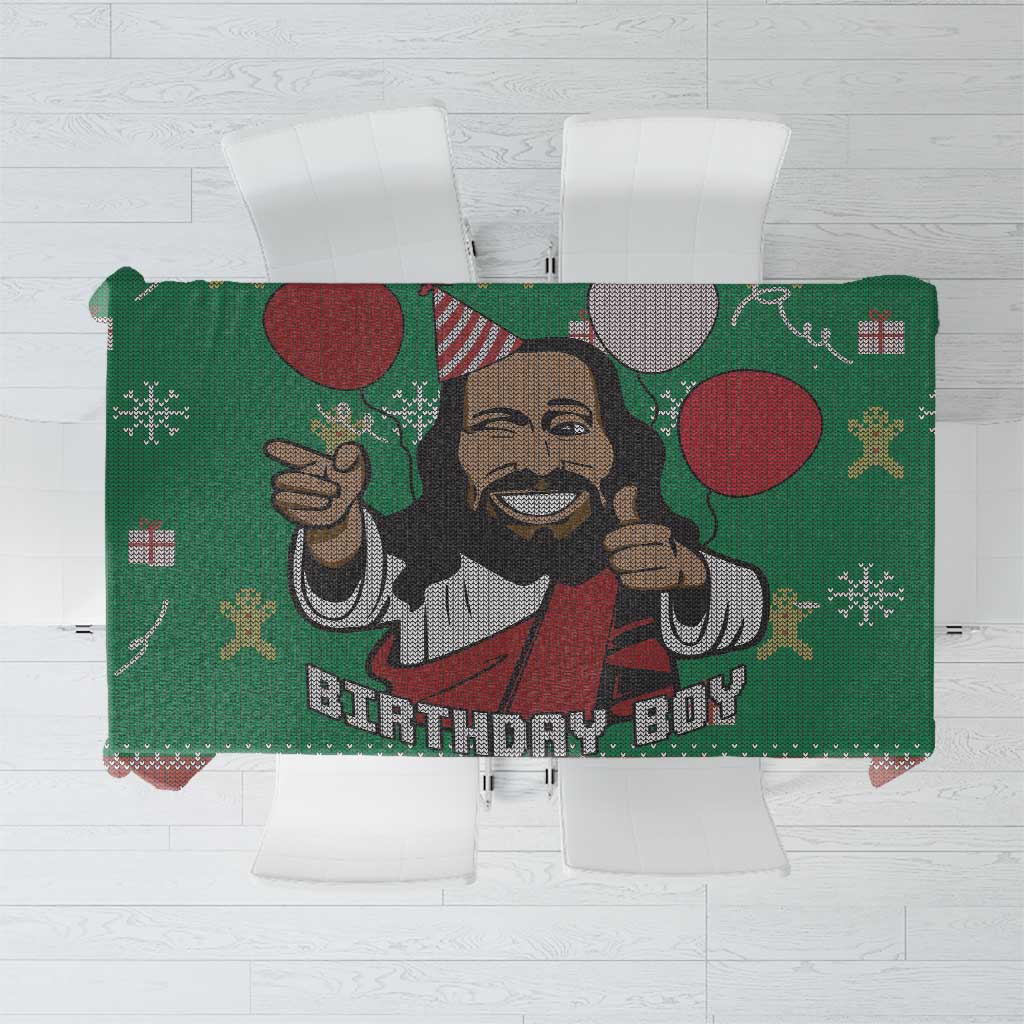 Birthday Boy Jesus Tablecloth African Christian - Wonder Print Shop
