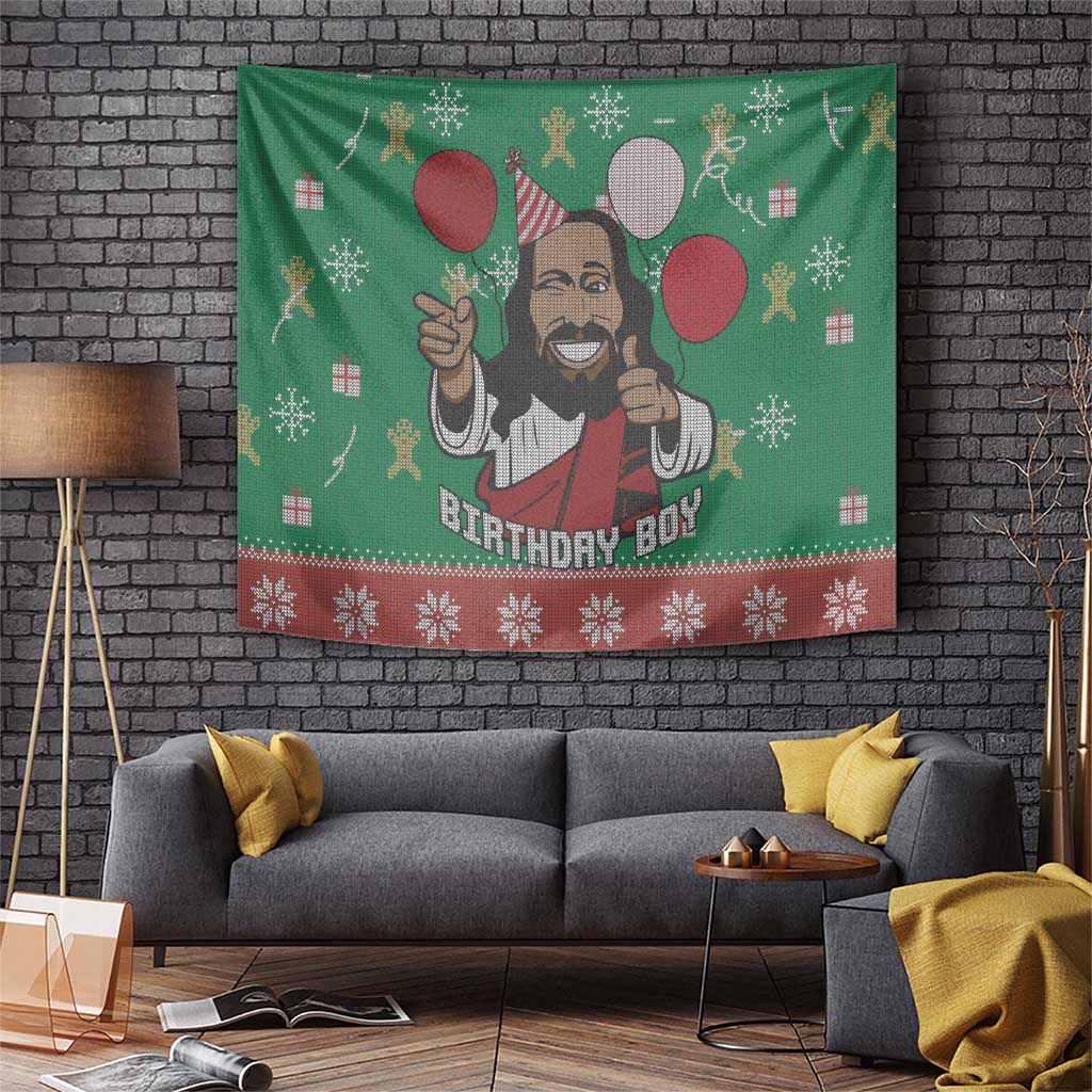 Birthday Boy Jesus Tapestry African Christian - Wonder Print Shop