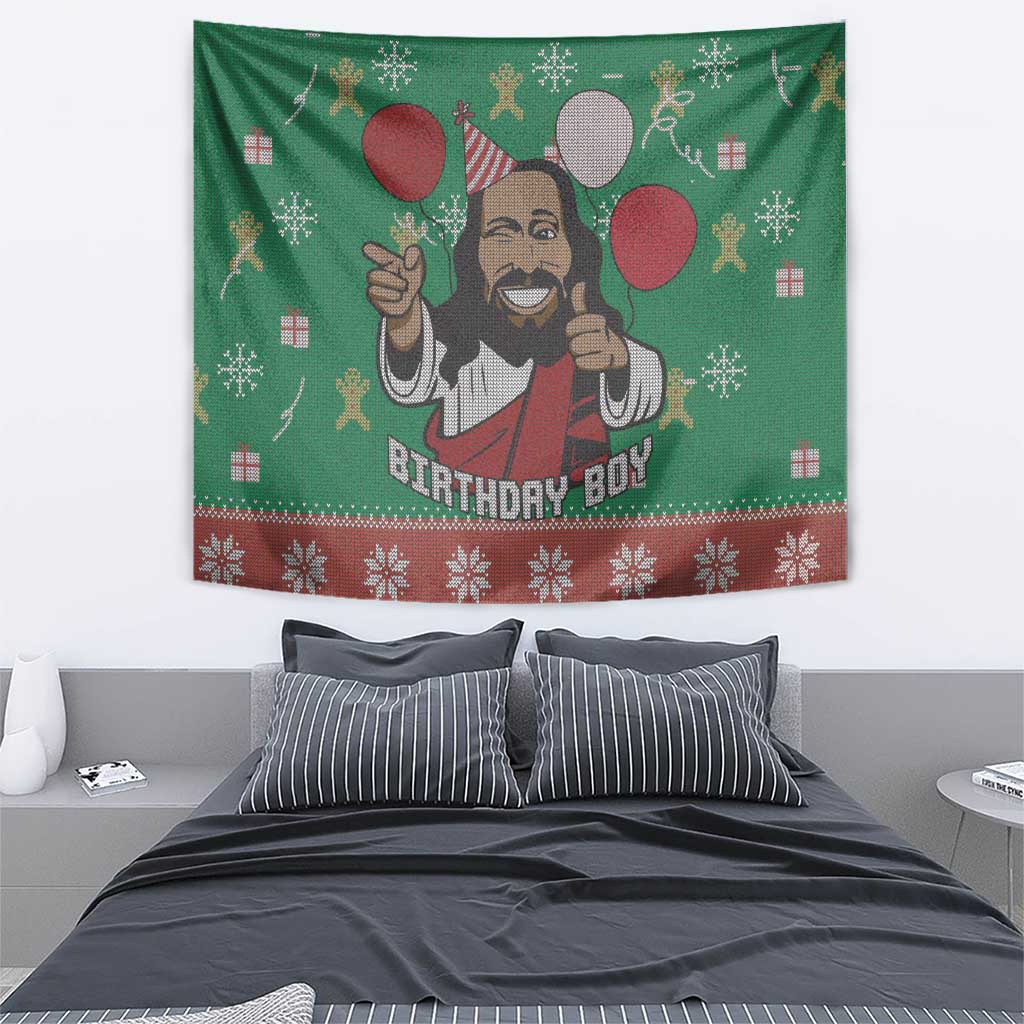 Birthday Boy Jesus Tapestry African Christian - Wonder Print Shop