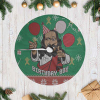 Birthday Boy Jesus Tree Skirt African Christian - Wonder Print Shop