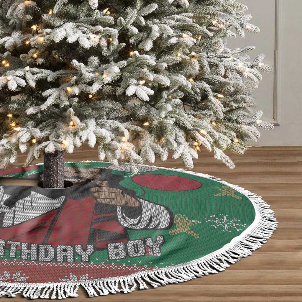 Birthday Boy Jesus Tree Skirt African Christian - Wonder Print Shop