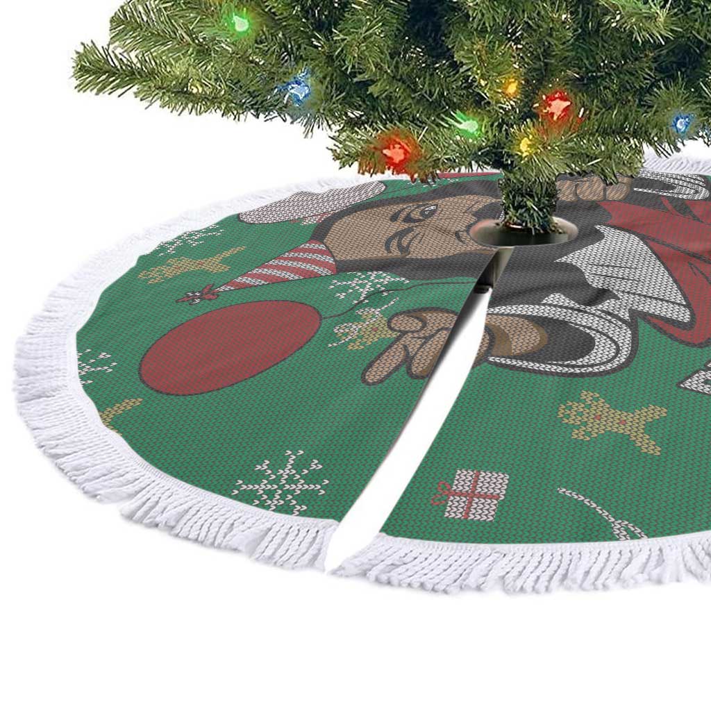 Birthday Boy Jesus Tree Skirt African Christian - Wonder Print Shop