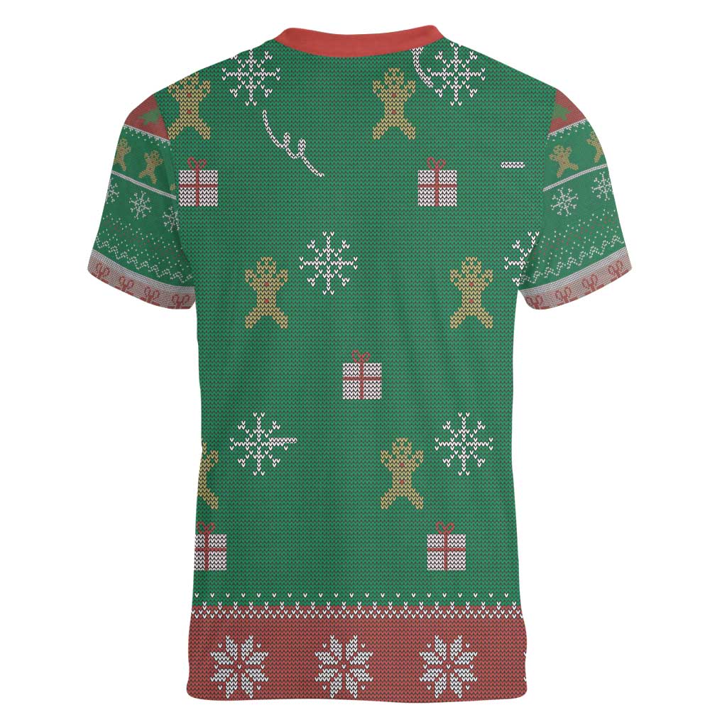 Birthday Boy Jesus Women V-Neck T-Shirt African Christian - Wonder Print Shop