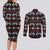 Warrior Of Indian Skull Couples Matching Long Sleeve Bodycon Dress and Long Sleeve Button Shirt Native American - Wonder Print Shop