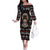 Warrior Of Indian Skull Family Matching Off The Shoulder Long Sleeve Dress and Hawaiian Shirt Native American - Wonder Print Shop