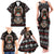 Warrior Of Indian Skull Family Matching Tank Maxi Dress and Hawaiian Shirt Native American - Wonder Print Shop